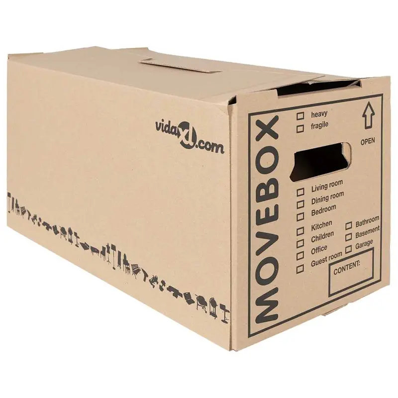Caja de Mudanza 20 pcs Natural 59 x 31,5 x 31,5 cm Cartón