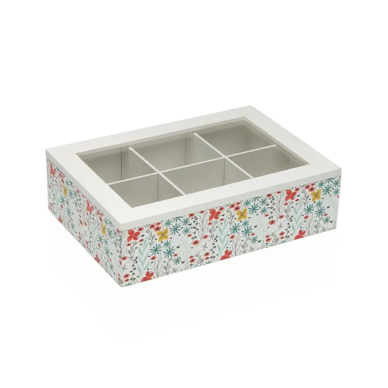 CAJA DE TE FIORELLA 6 COMPARTIMENTOS