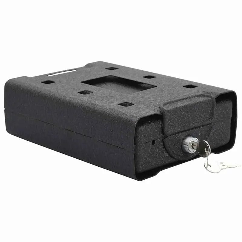 Caja Fuerte para Auto con cerradura Negro 22 x 16 x 7 cm Acero