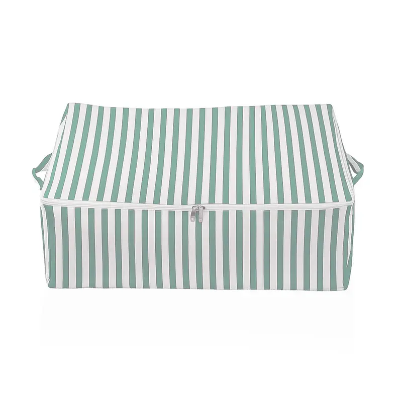 CAJA TELA GRANDE LINTEA VERDE CLARO