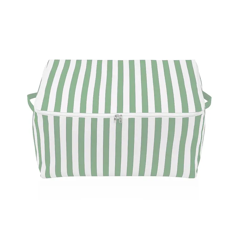 CAJA TELA MEDIANA LINTEA VERDE CLARO