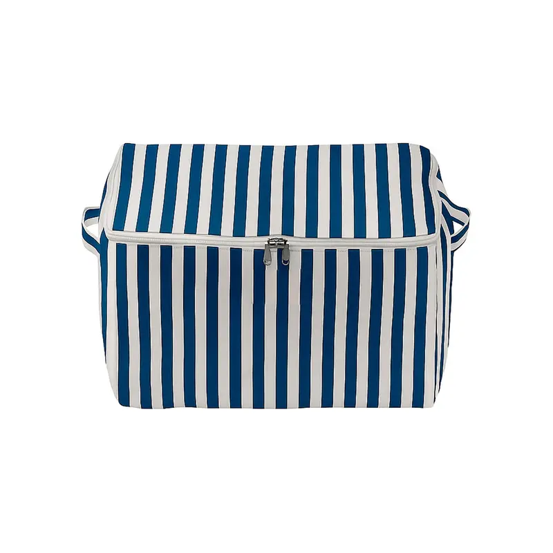 CAJA TELA PEQUEÑA LINTEA AZUL MARINO