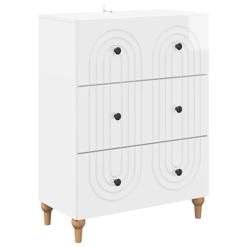 Cajonera Brillante 66 x 34,5 x 90 cm Madera de Ingeniería