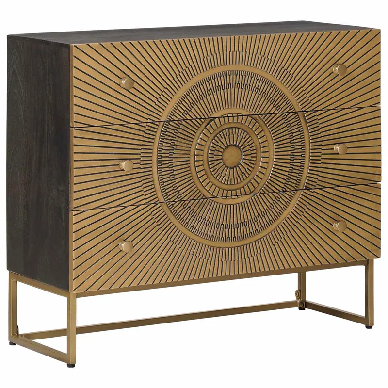 Cajonera con cajón Latón 75 x 30 x 65 cm