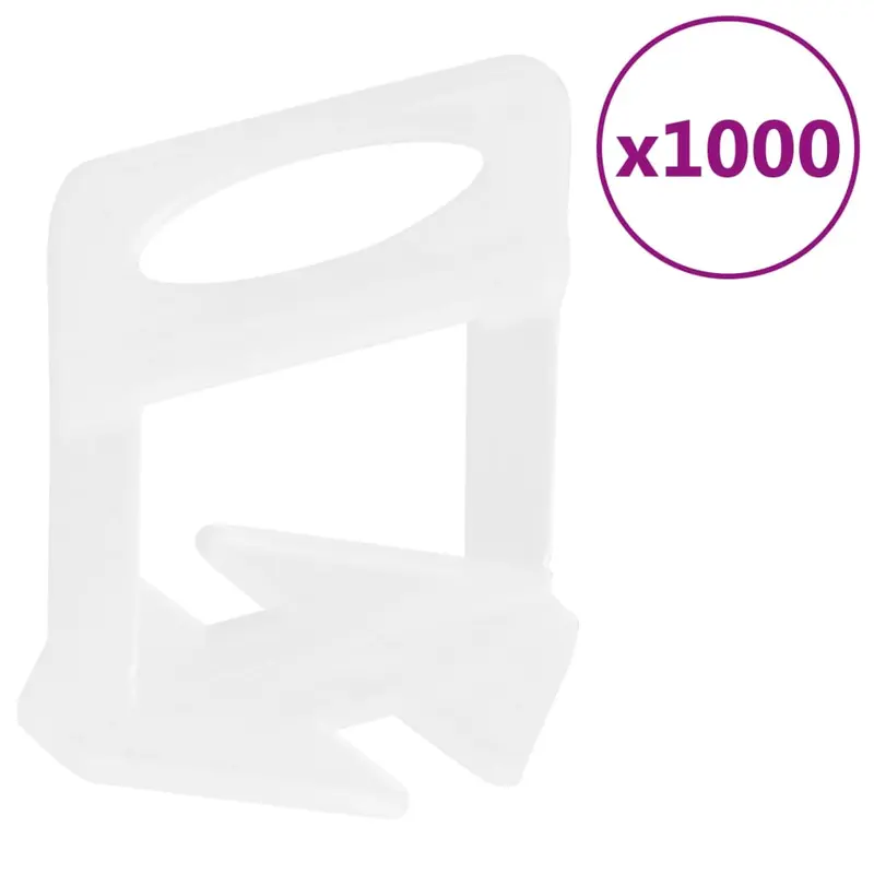 Calzos para nivelación de azulejos 1000 unidades 1 mm