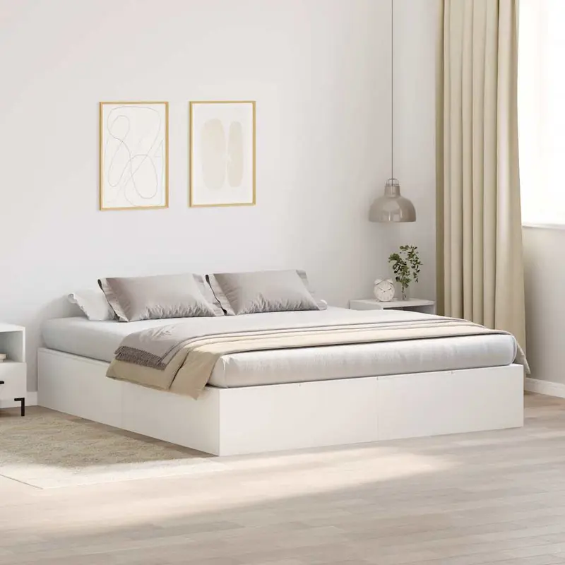 Cama con almacenamiento 200 x 200 cm Madera contrachapada