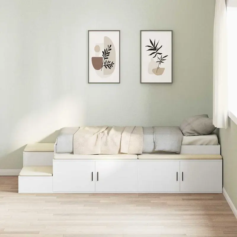 Cama con almacenamiento 75 cm Madera contrachapada