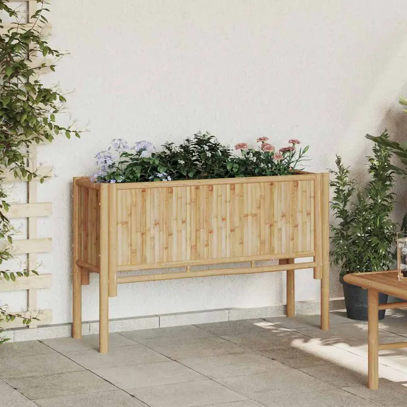 Cama elevada Marrón 110 x 35 x 70 cm Bambú