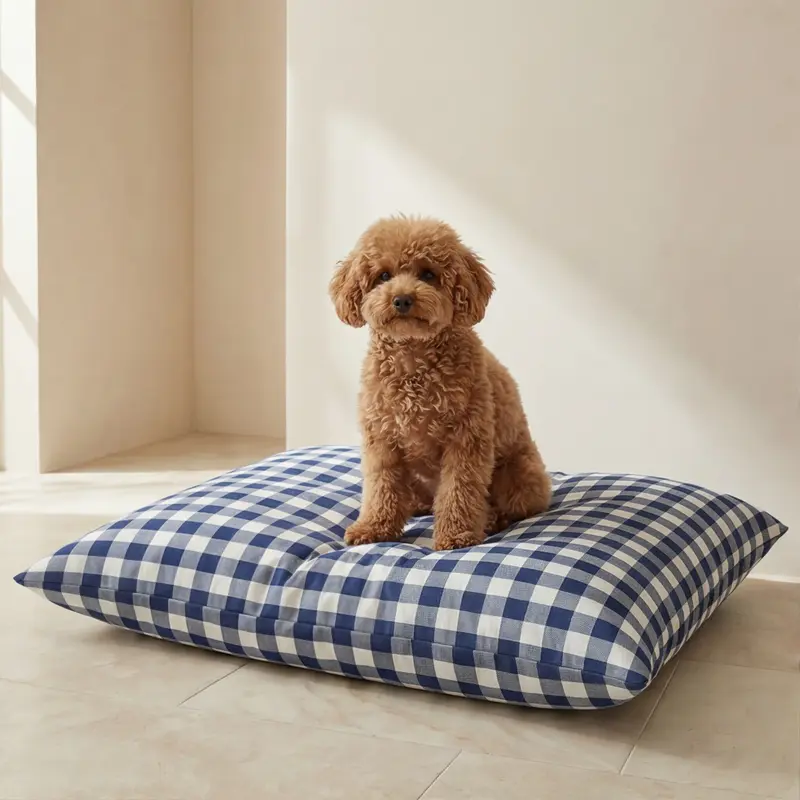 Cama para mascotas desenfundable antimanchas Calafat Marino