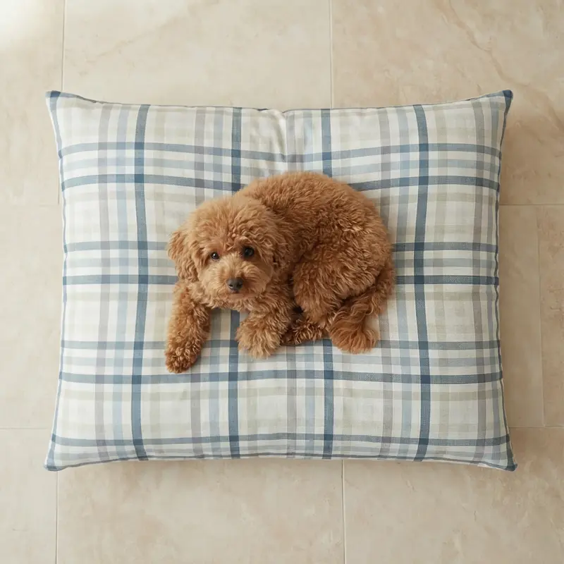 Cama para mascotas desenfundable antimanchas Gia Azul