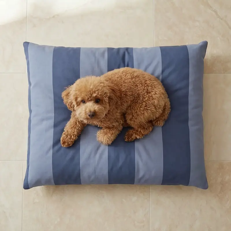 Cama para mascotas desenfundable antimanchas Romani Azul
