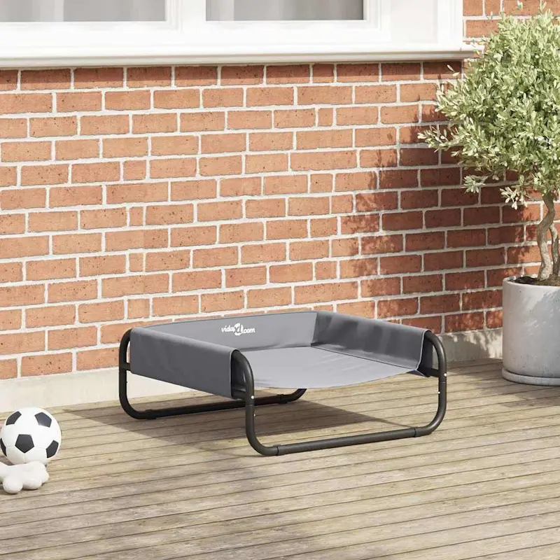 Cama para perro Manual Gris Claro 57 x 57 x 24 cm Acero