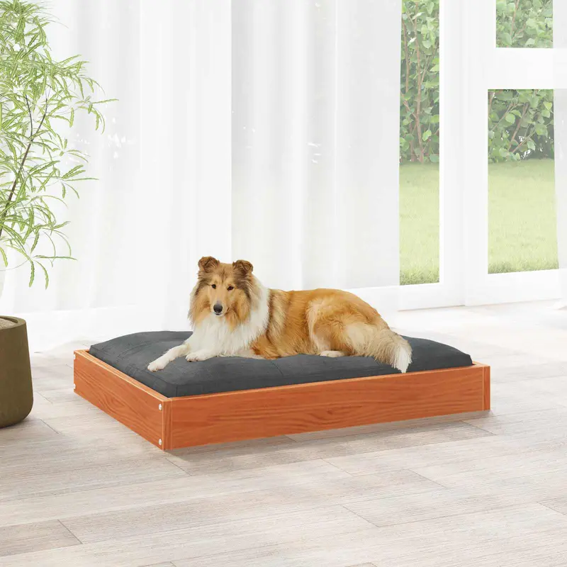 Cama para perro Marrón cera 101,5 x 74 x 9 cm