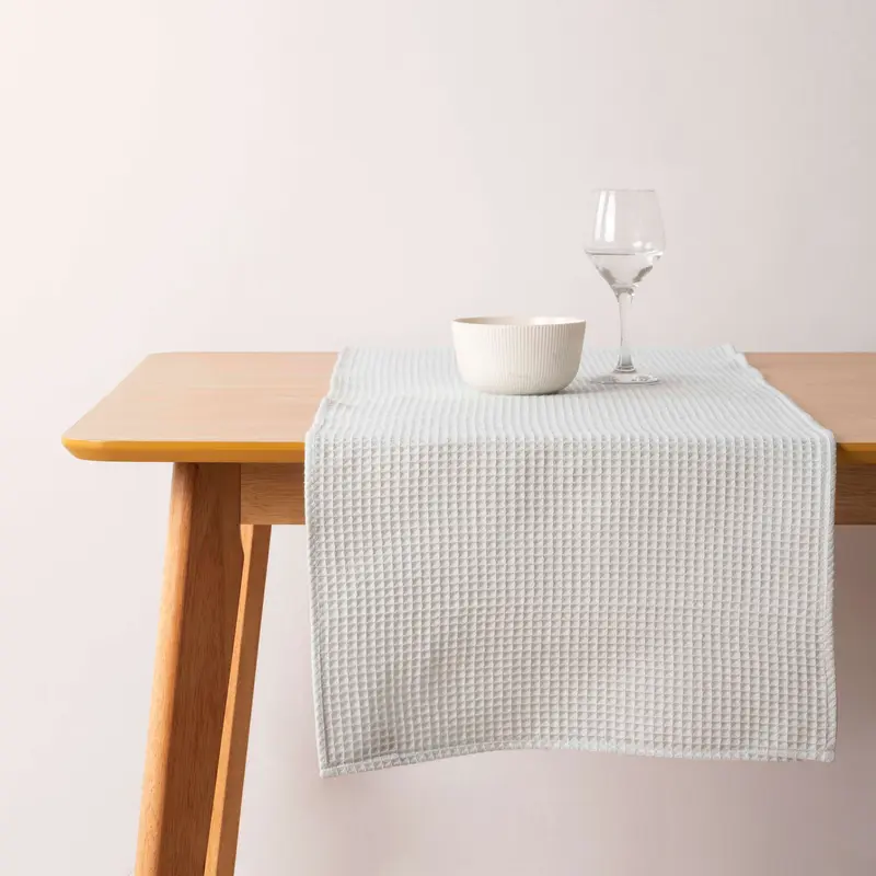 Camino de mesa Waffle Mint 45x140 cm