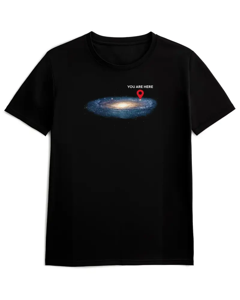 Camiseta de Manga Corta -  Galaxia Universo  - 100% Algodón