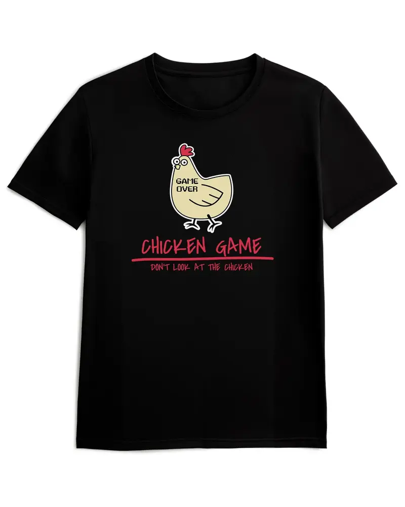 Camiseta de Manga Corta -  Gallina Gamer  - 100% Algodón