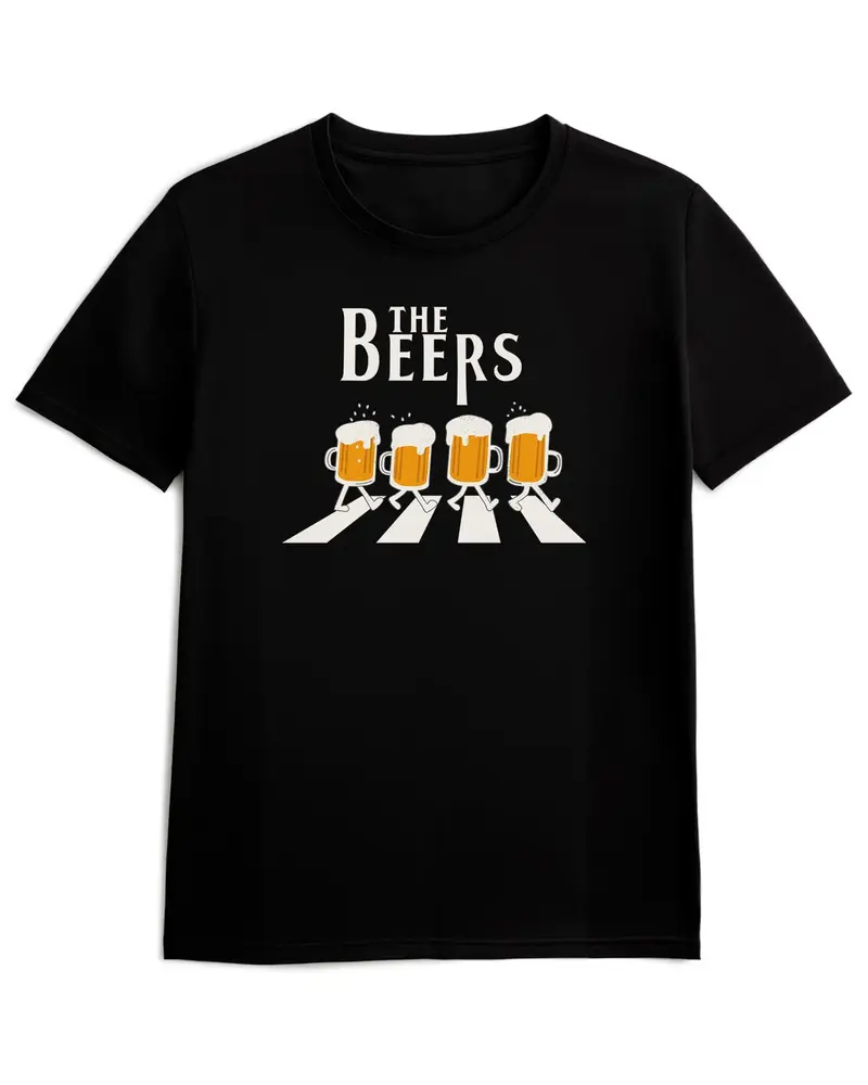 Camiseta de Manga Corta -  The Beers  - 100% Algodón