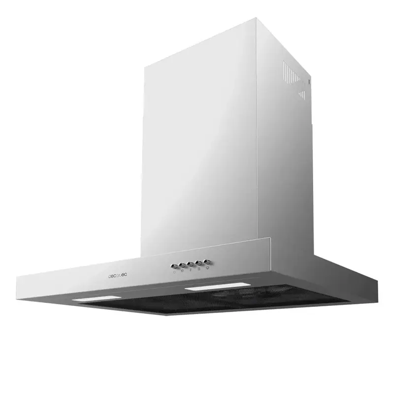 Campana de Cocina Bolero Flux TM 606500 Inox 60cm 650m3h 165W Clase A Con Filtro de Carbono y Luz de Cecotec