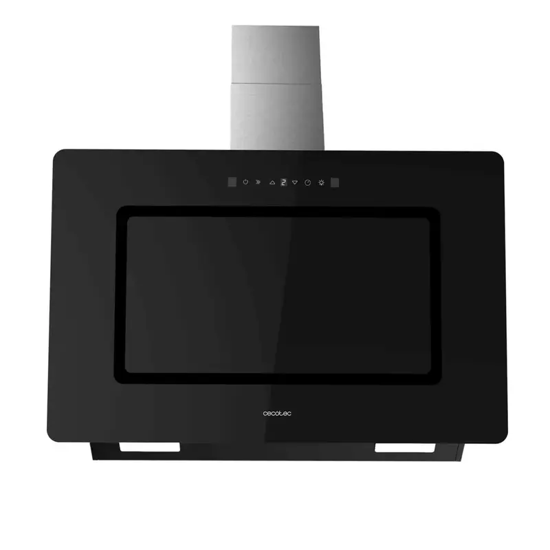 Campana Extractora 90cm Vidrio Black Succión 800m3/h, A++, Control Táctil de Cecotec