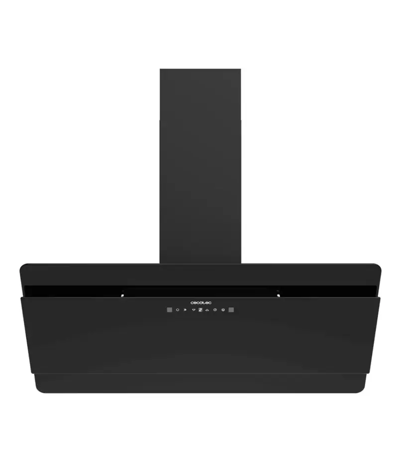 Campana Extractora 90cm vidrio negro succión 800m3 h a control táctil y Gestual Cecotec