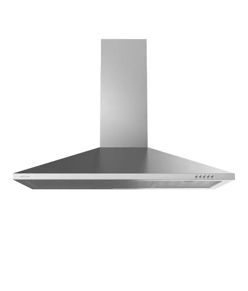 Campana Extractora Inoxidable 90cm, 350m3/h, Clase B, Filtros de Carbono y LED de Cecotec