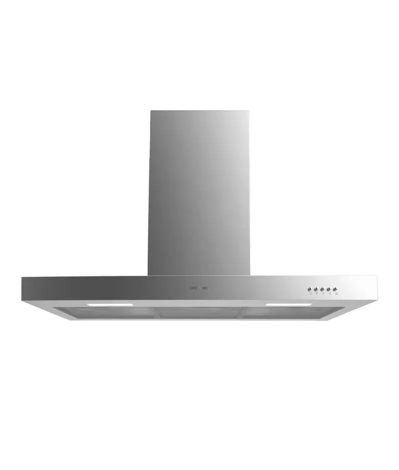 Campana Extractora Inoxidable 90cm, 650m3/h, Clase A, Filtros de Carbono y LED de Cecotec