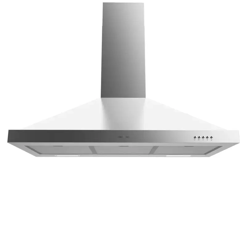 Campana Extractora Inoxidable 90cm, Succión 650m3/h, Clase A, 3 Potencias, LED de Cecotec