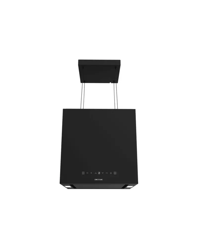 Campana Extractora Negra 44cm A++ con Control Táctil y Succión 800m3/h de Cecotec