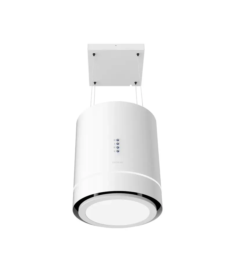 Campana Extractora Redonda 38cm A++ con Succión 712m3/h y Luz LED de Cecotec