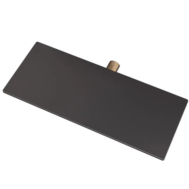 Caño cascada diseño elegante con salida en cascada y acabado negro mate TJ008 Valaz