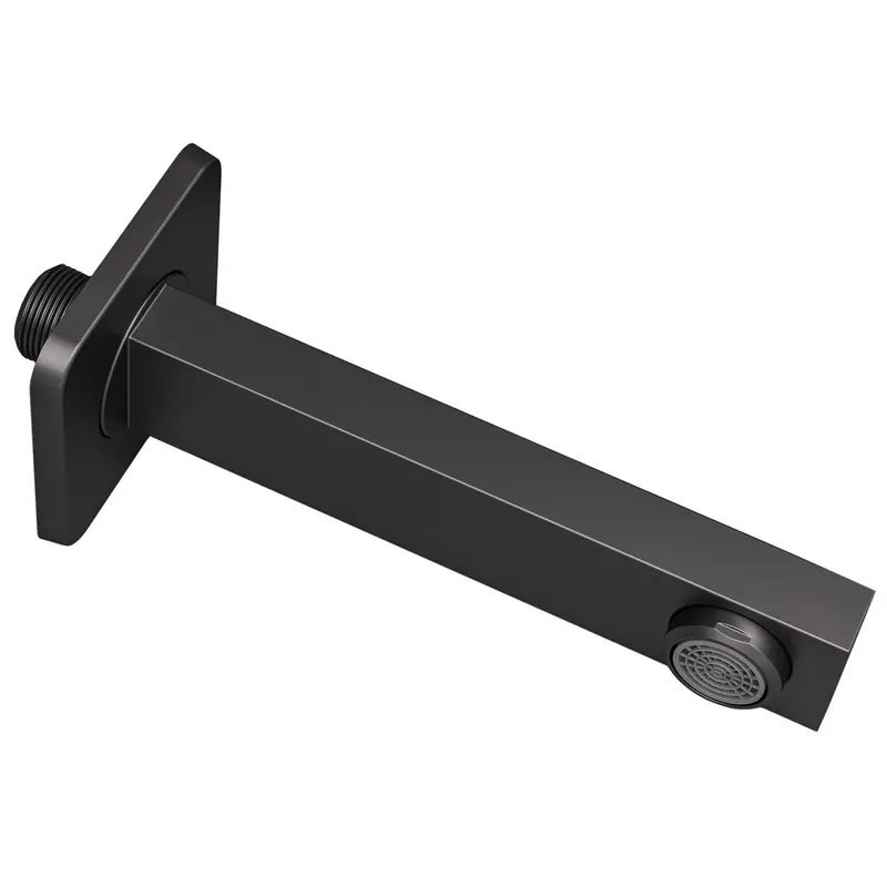 Caño cuadrado 15 cm negro mate rosca 1/2 de Valaz