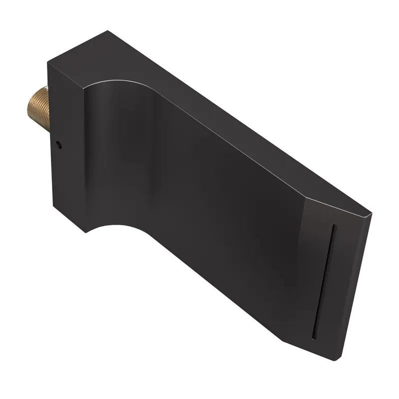 Caño de cascada moderno acabado negro mate con rosca 12 pulgada TJ007 Valaz