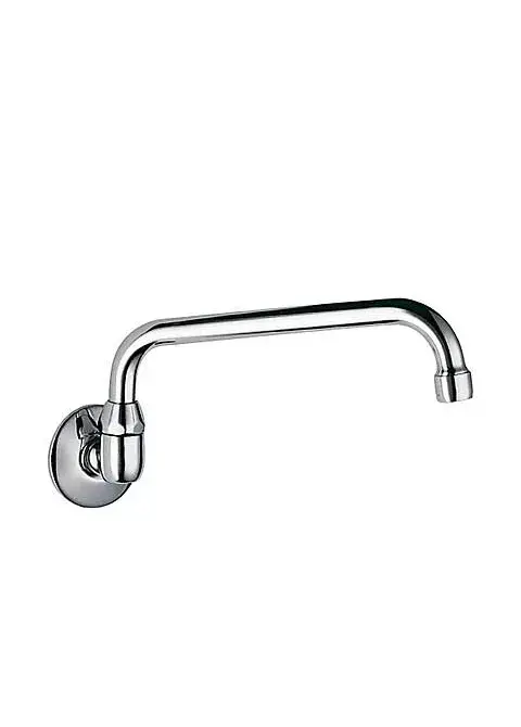 Caño de cocina con tubo giratorio de latón con acabado cromado Standard TRES