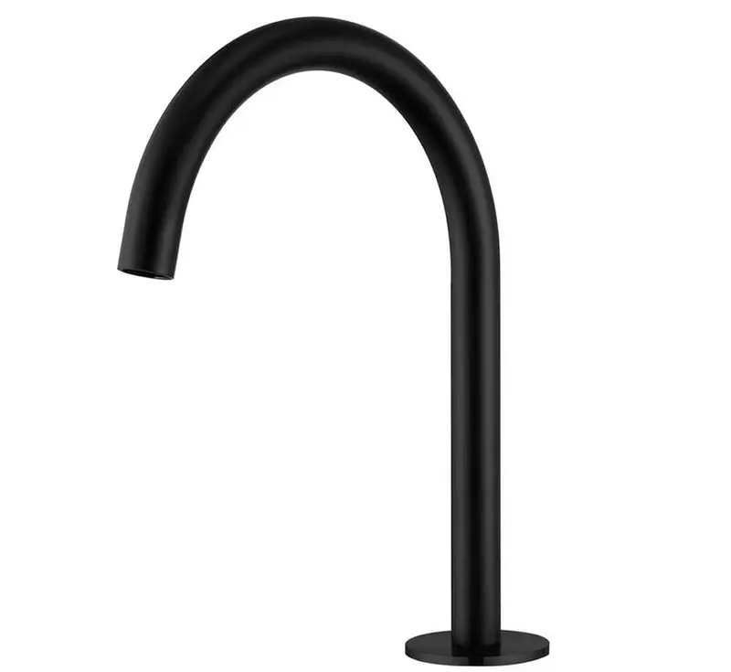 Caño de grifo negro mate con diseño moderno y duradero Aragón Valaz