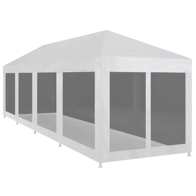 Carpa de celebraciones con 10 paredes de malla 12x3 m
