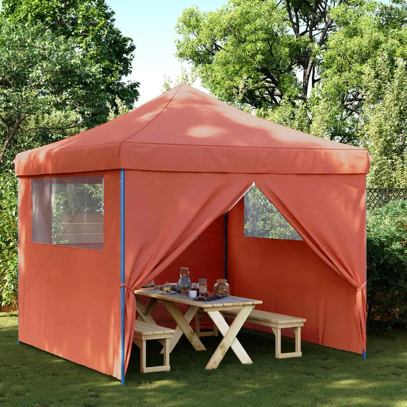 Carpa de Fiesta 292 x 292 x 315 cm Terracota Tela Oxford