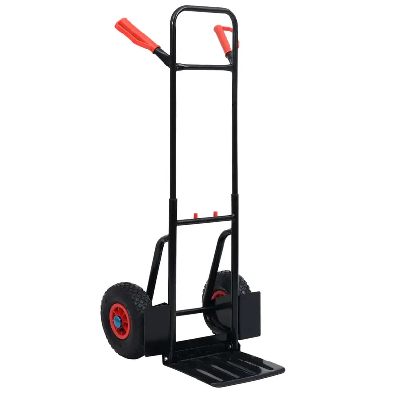 Carrito de mano telescópico 200 kg negro y rojo