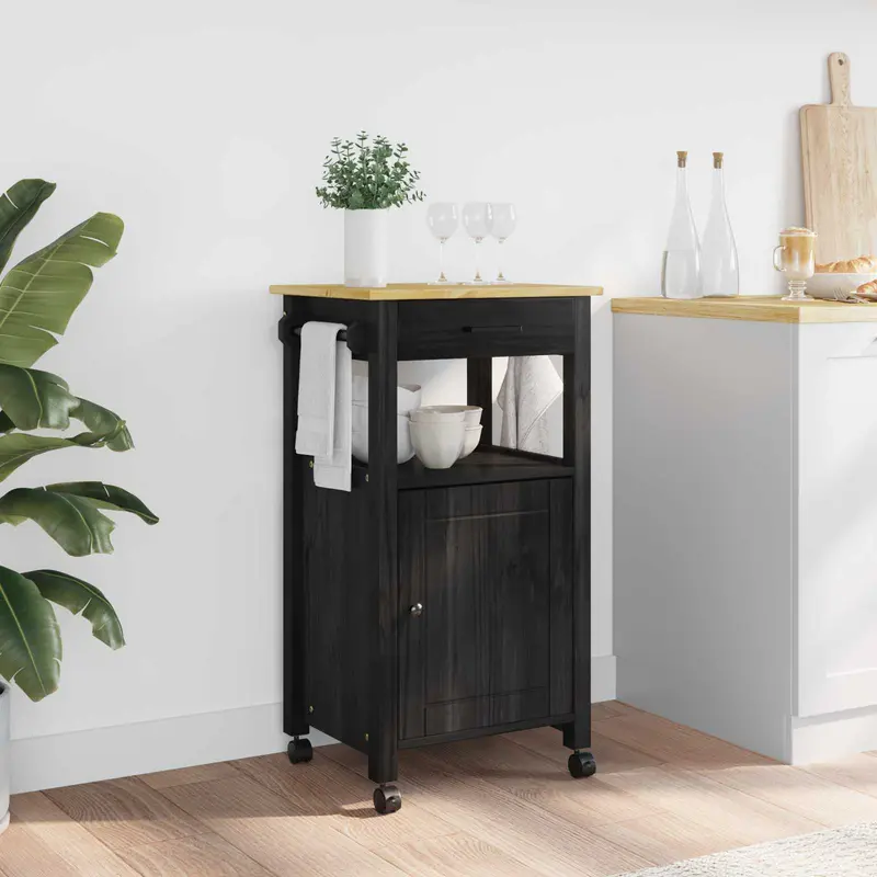 Carro de Cocina MONZA Negro 48 x 40 x 88,5 cm