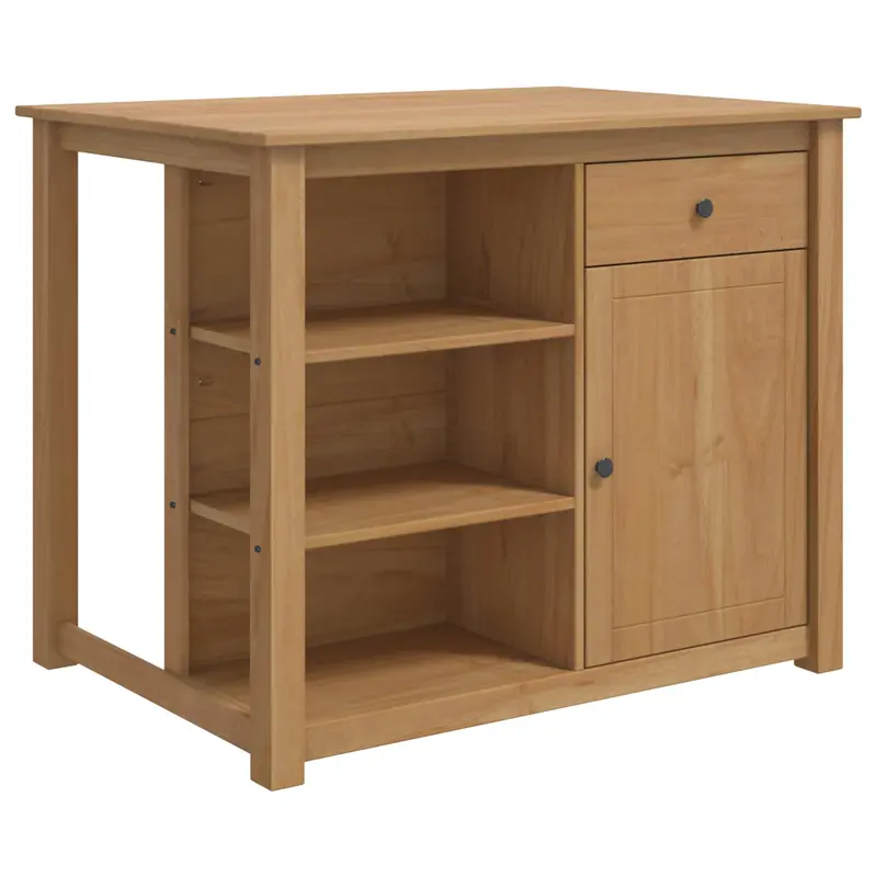 Carro de Cocina PANAMA 2 pcs Cera de Miel 112 x 77 x 90 cm