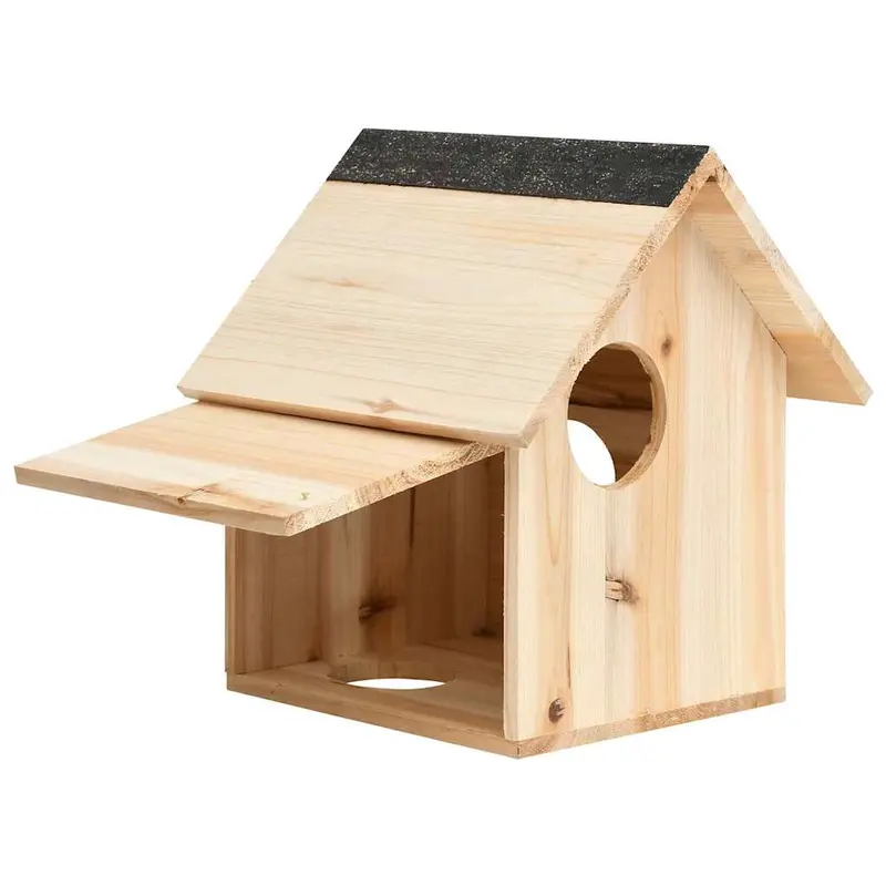 Casa para ardillas madera maciza de abeto 26x25x29 cm