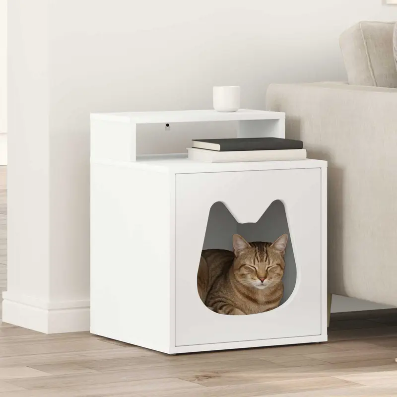 Casa para Gatos 42,5 x 40 x 53,5 cm Madera de ingeniería