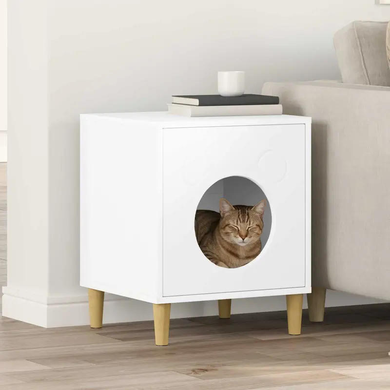 Casa para Gatos 42,5 x 40 x 53 cm Madera de ingeniería