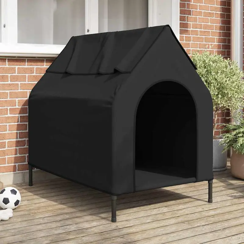 Casa para mascotas Manual Negro 110 x 75 x 90 cm Acero