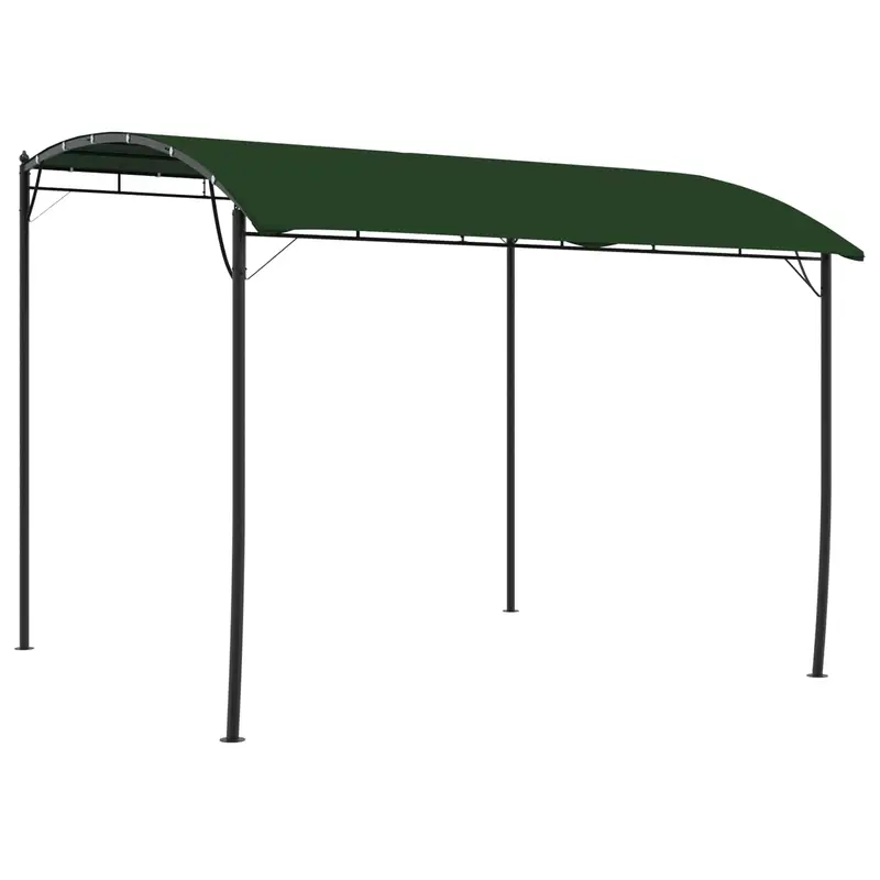 Cenador 3 x 3 x 2,55 m Verde Tela y Aluminio 180 gsm