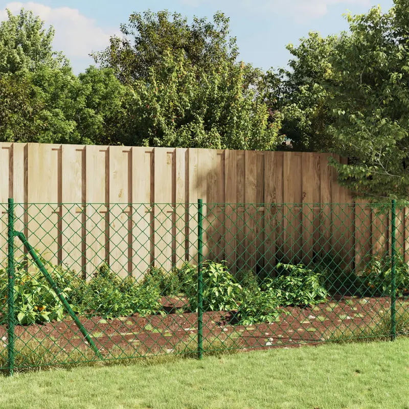 Cerca de alambre con brida verde 1x25 m