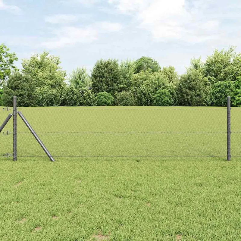Cerca Hexagonal Gris 0,4 x 10 m PVC