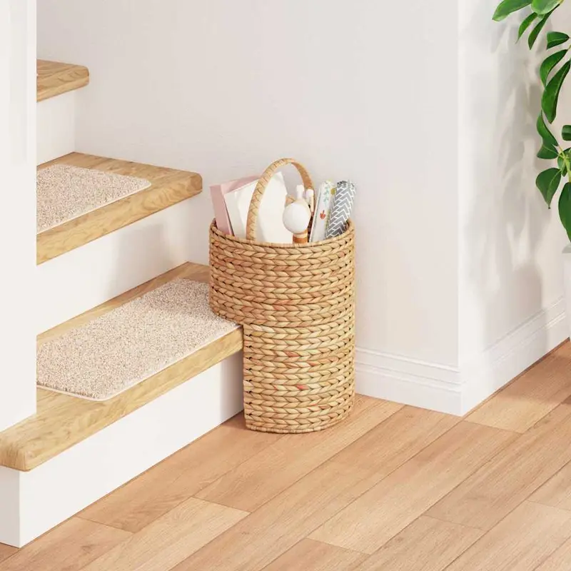 Cesta de escalera Natural 28 x 26 x 47 cm Jacinto de agua