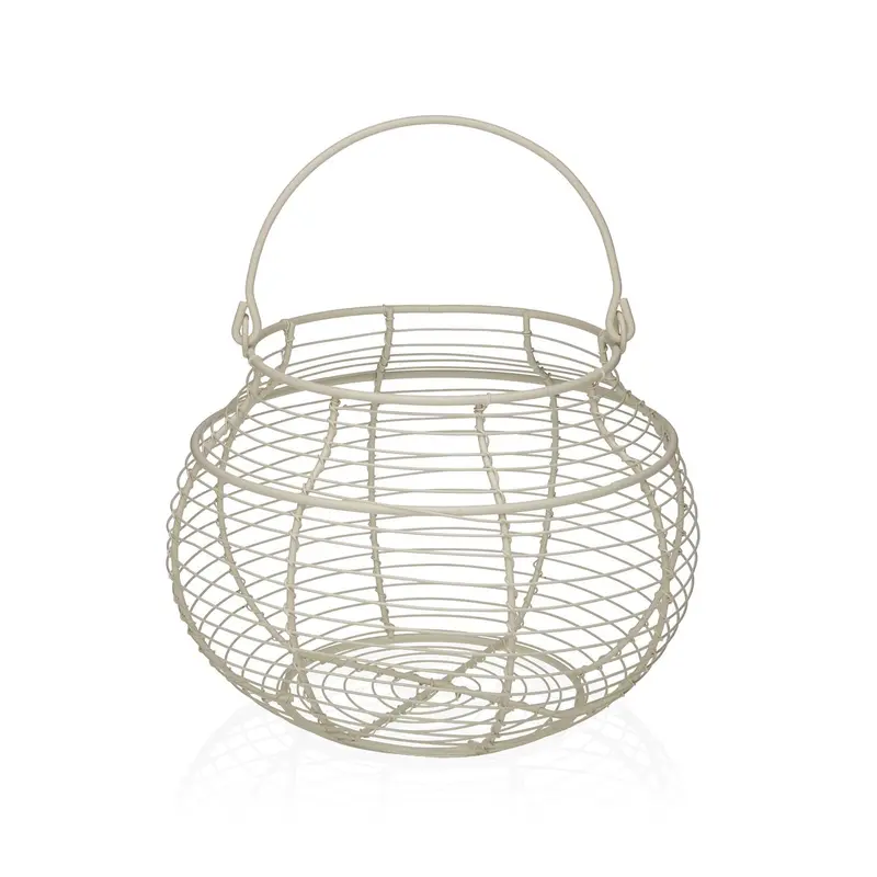 CESTA HUEVOS BLANCA
