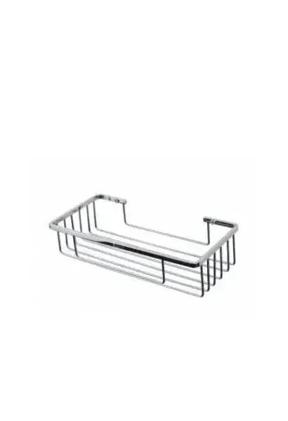 Cesta Jabonera Rectangular de Acero Inoxidable Cromo - Unisan