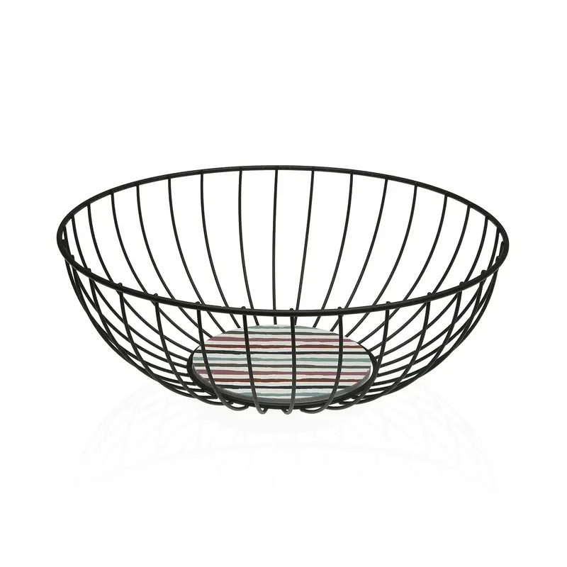 CESTA METALICA NEGRA LIGNE